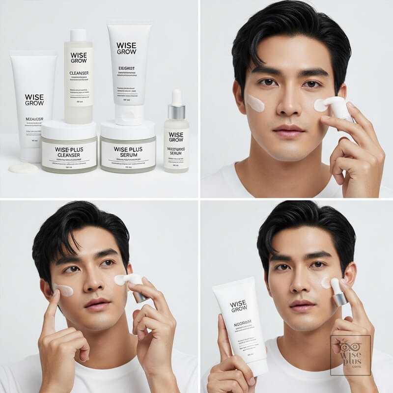 ผลิตภัณฑ์ดูแลผิวสำหรับผู้ชายจาก Wise Plus Grow