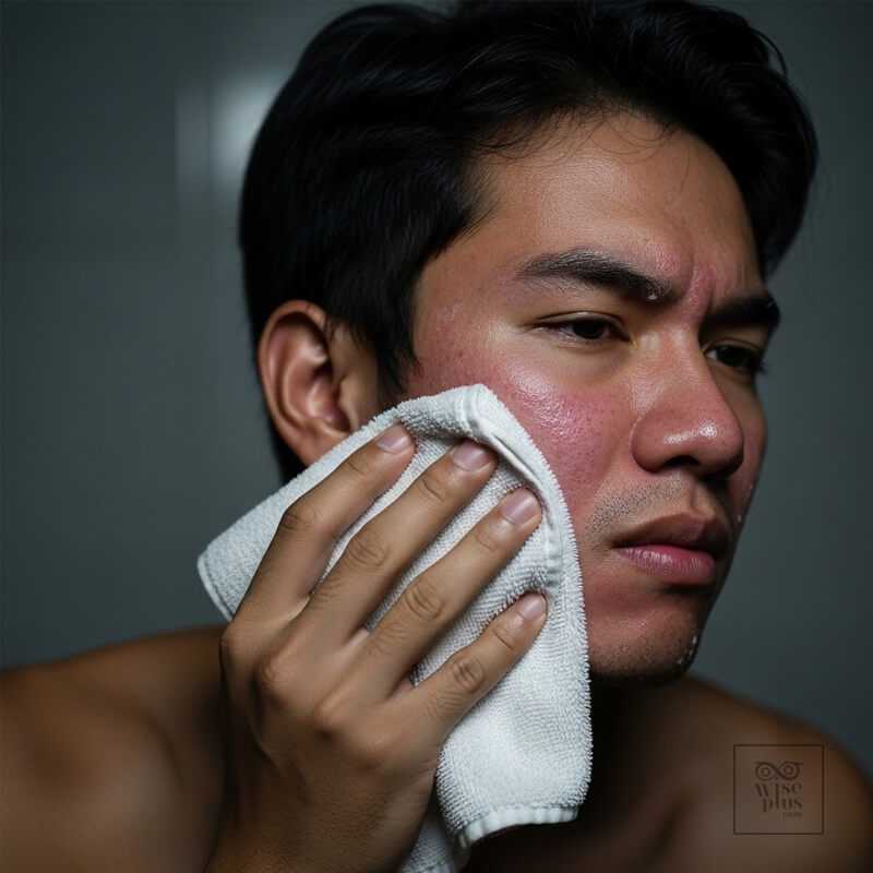 การขัดหน้ารุนแรงทำให้ผิวผู้ชายระคายเคืองและอักเสบ