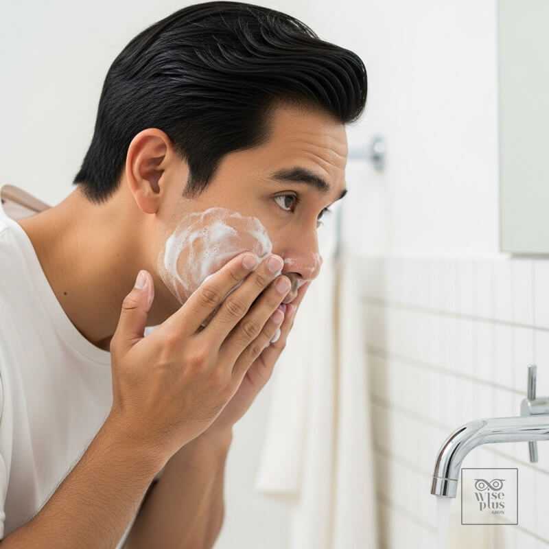 ขั้นตอนดูแลผิวหน้าผู้ชายผิวผสม