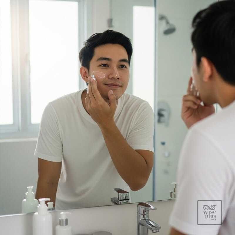 ขั้นตอนใช้สกินแคร์สำหรับผู้ชายอายุ 30 ปี