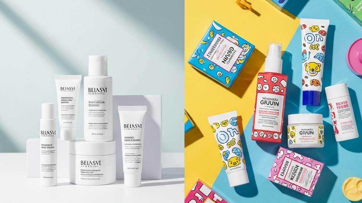 เปรียบเทียบประเภท Visual Identity แบรนด์สกินแคร์