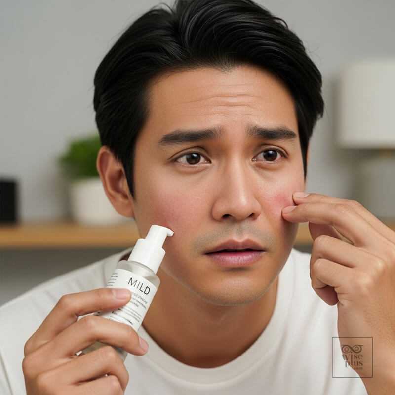 เริ่มต้นดูแลผิวแดงสำหรับผู้ชายผิวแพ้ง่าย