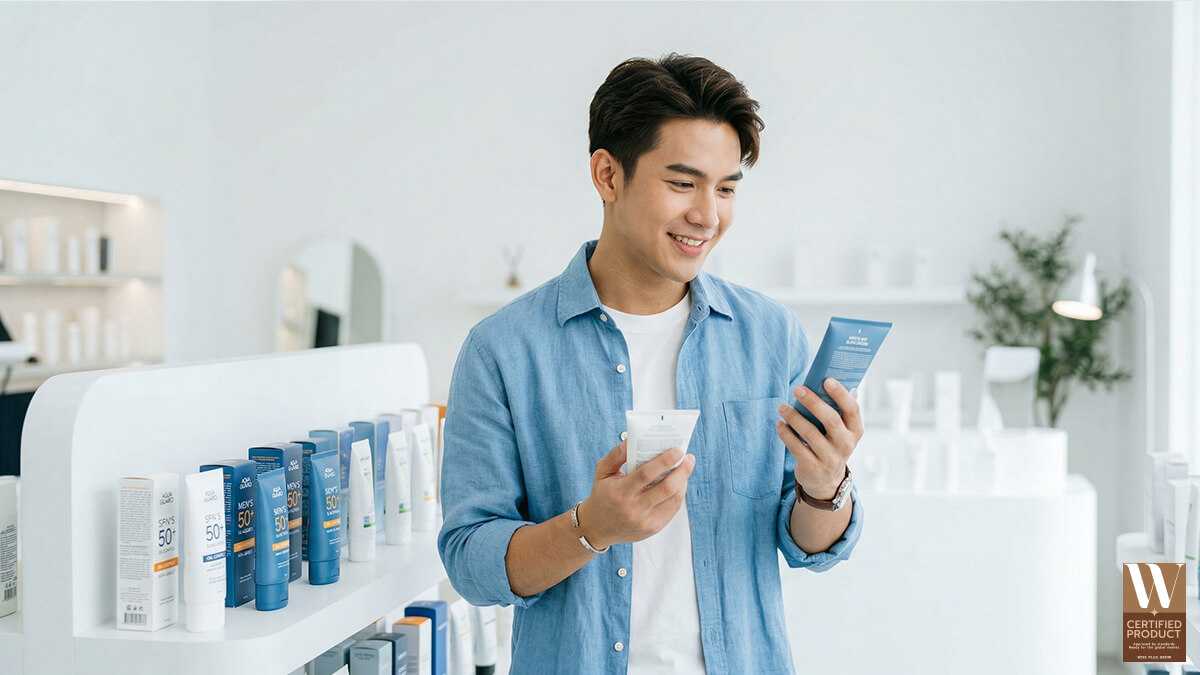 เลือกครีมกันแดดผู้ชายให้เหมาะกับผิว