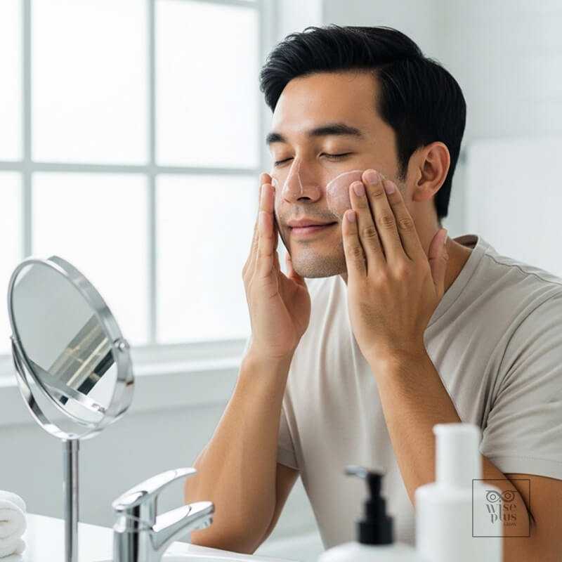 ขั้นตอนดูแลผิวก่อนแต่งหน้าสำหรับผู้ชาย