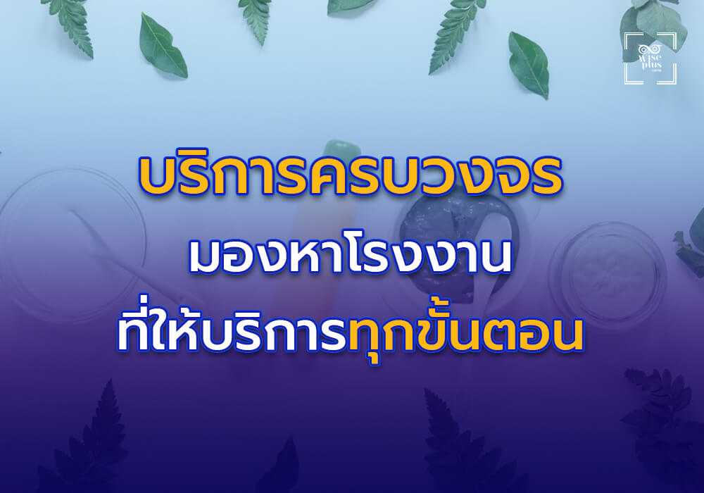 บริการครบวงจร มองหาโรงงานที่ให้บริการทุกขั้นตอน