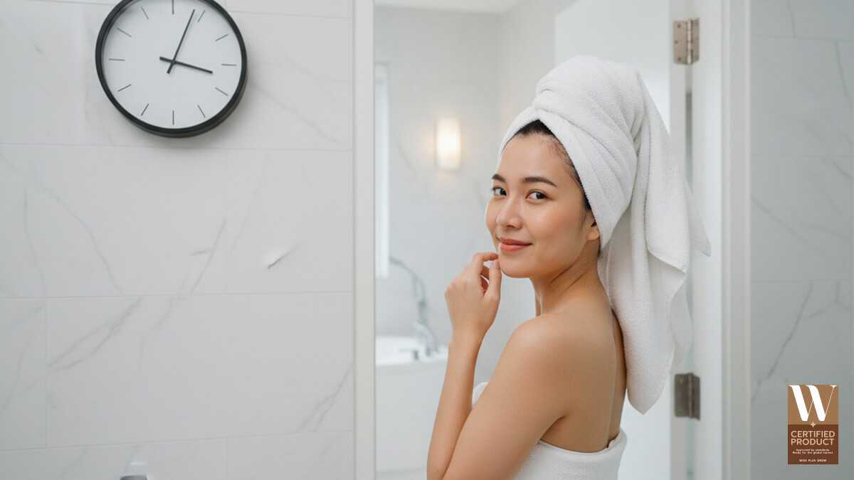เวลาอาบน้ำใหญ่ที่ดีที่สุดเพื่อผิวใส