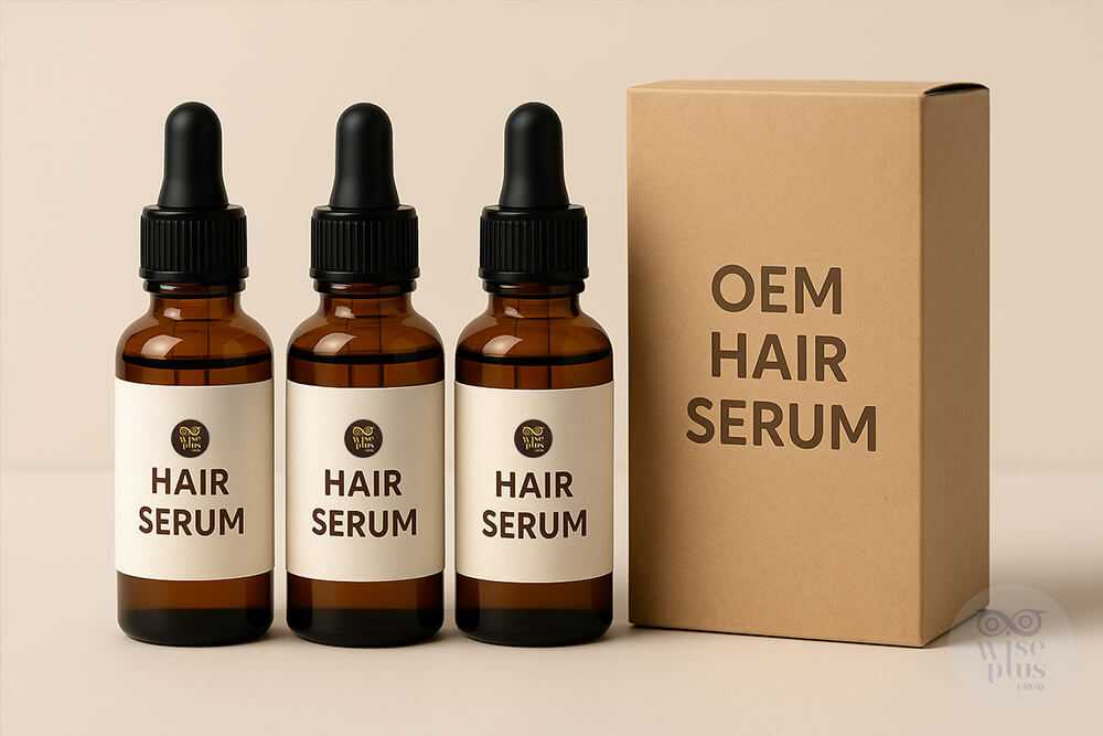 ตัวอย่างสินค้าจริงจากโรงงานรับผลิตเซรั่มผม