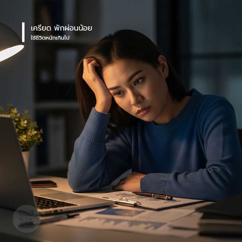 ผมร่วงจากเครียดและพักผ่อนน้อย