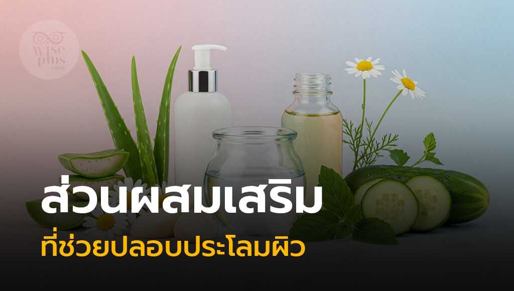 ส่วนผสมปลอบประโลมผิวในเซรั่มอ่อนโยน