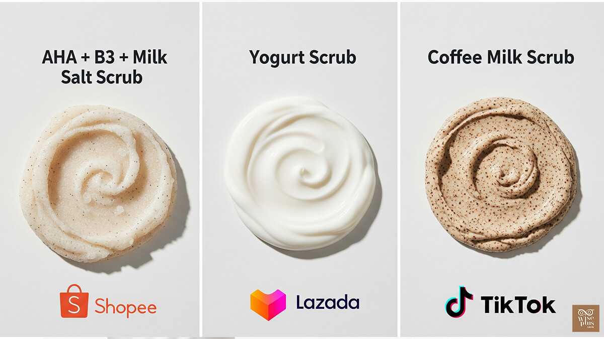 Milk-Transforming Scrub สูตรขายดี Shopee Lazada TikTok