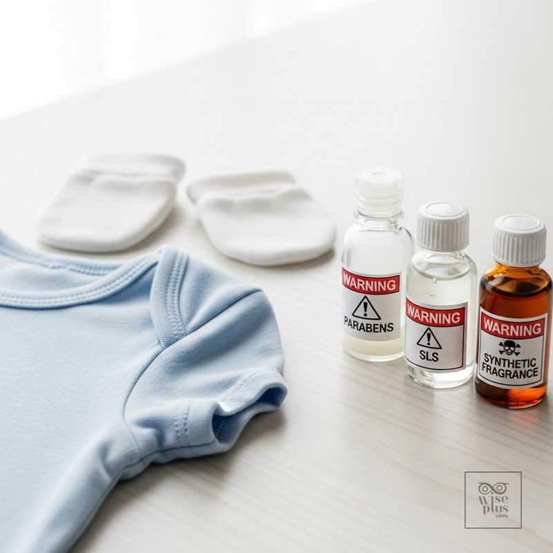 เปรียบเทียบความปลอดภัยของเสื้อผ้าเด็กกับสารเคมีในน้ำยาซักผ้า