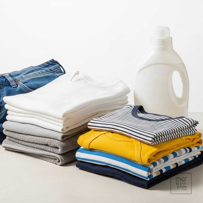 น้ำยาซักผ้าสำหรับผ้ายีนส์ ผ้าฝ้าย และผ้าเด็ก ขวดไม่มีโลโก้