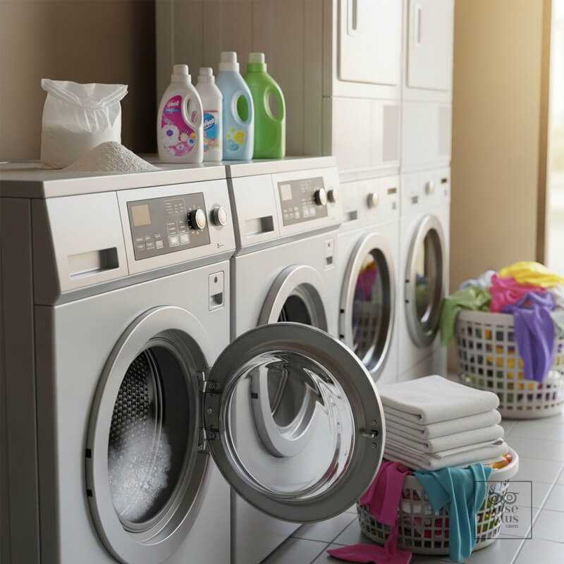 น้ำยาซักผ้าสำหรับร้านซักรีดและเครื่องซักผ้าหยอดเหรียญ