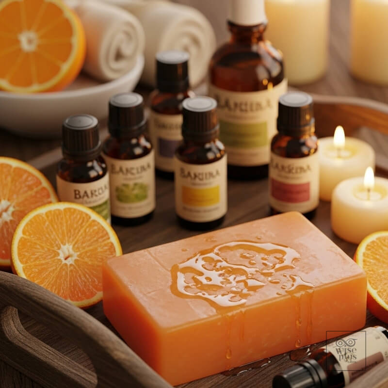 สบู่ส้มกลิ่นอโรม่าเพื่อความผ่อนคลาย