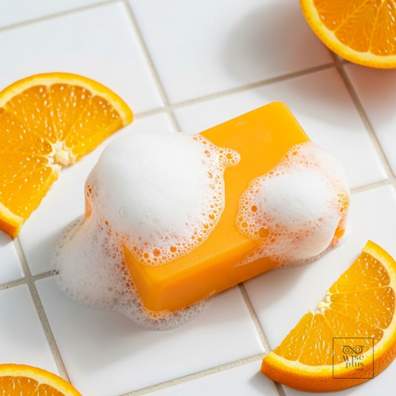 สบู่ส้มสูตรฟองนุ่มกลิ่นสดชื่น
