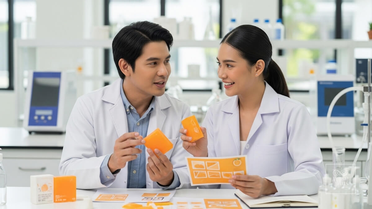 สร้างแบรนด์สบู่ส้มกับทีมผู้เชี่ยวชาญ