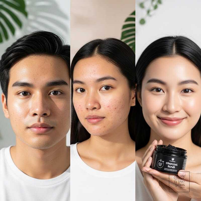 กลุ่มคนที่เหมาะกับสครับถ่านไม้ไผ่ เช่น ผิวมัน ผิวเป็นสิว และคนรักธรรมชาติ