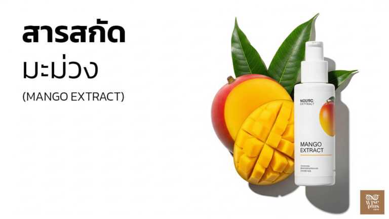 สารสกัดมะม่วงในสกินแคร์เพื่อผิวกระจ่างใส