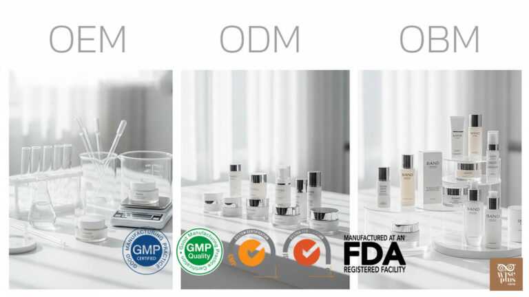เปรียบเทียบการผลิตครีม OEM ODM OBM