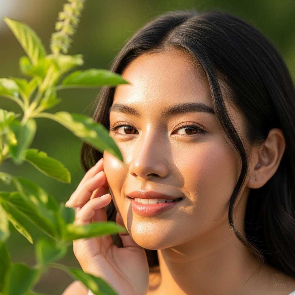 กะเพราฟื้นฟูผิวชุ่มชื้น