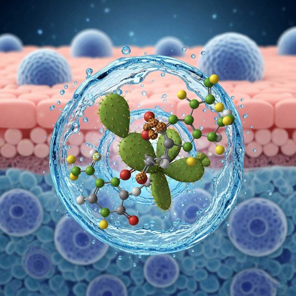 กลไกการทำงานของสารสกัดกระบองเพชรในการเติมน้ำให้ผิว