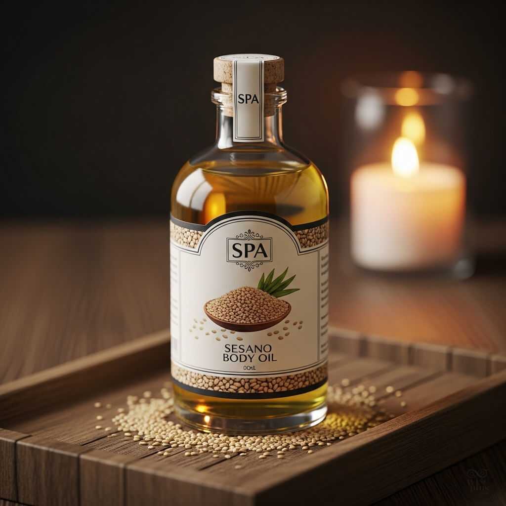 น้ำมันงาใช้เป็นบอดี้ออยล์และน้ำมันนวดผิว
