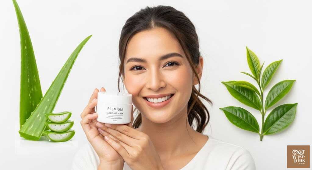 สลีปปิ้งมาส์กออร์แกนิค Aloe Green Tea Sleeping Mask OEM