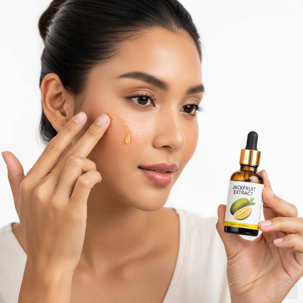 สาวไทยใช้เซรั่มสารสกัดลูกขนุน