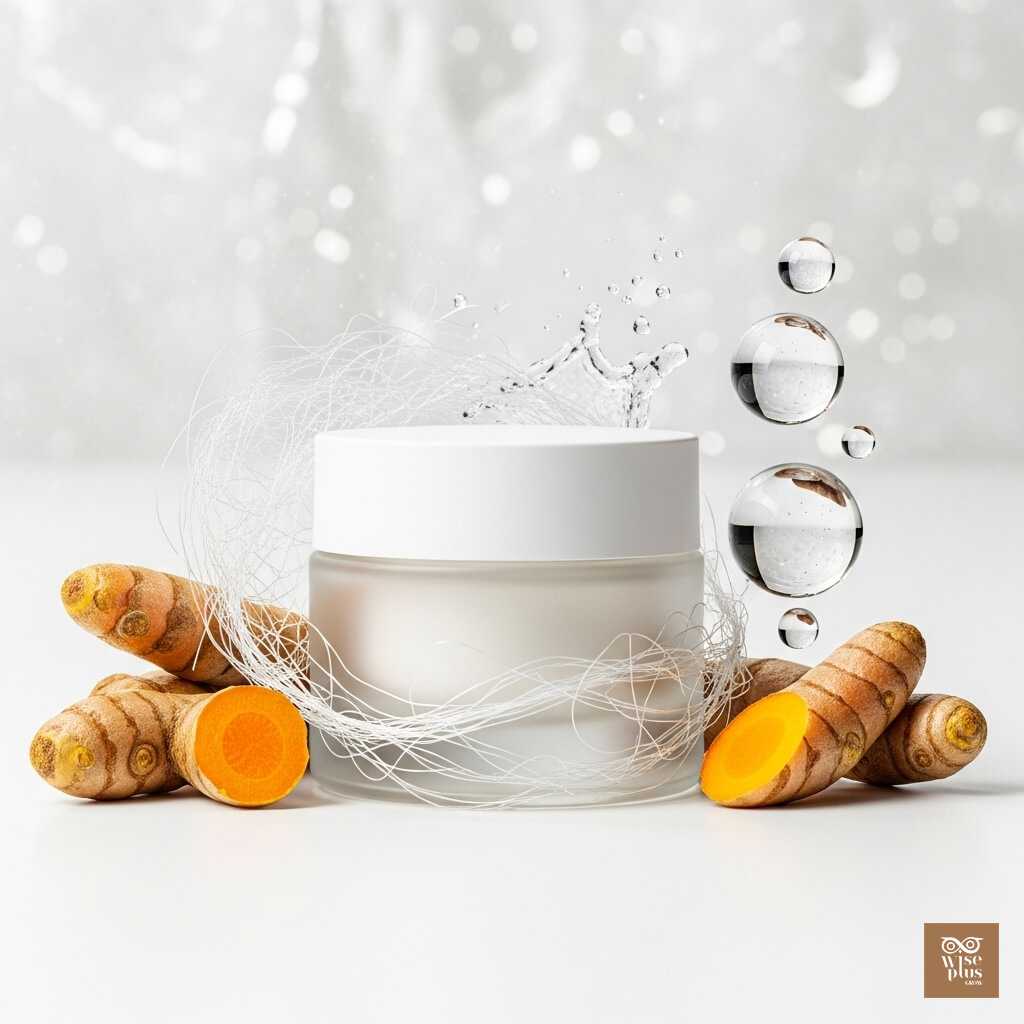 ครีมขมิ้นเติมความชุ่มชื้นผสมคอลลาเจนและไฮยาลูรอนิค