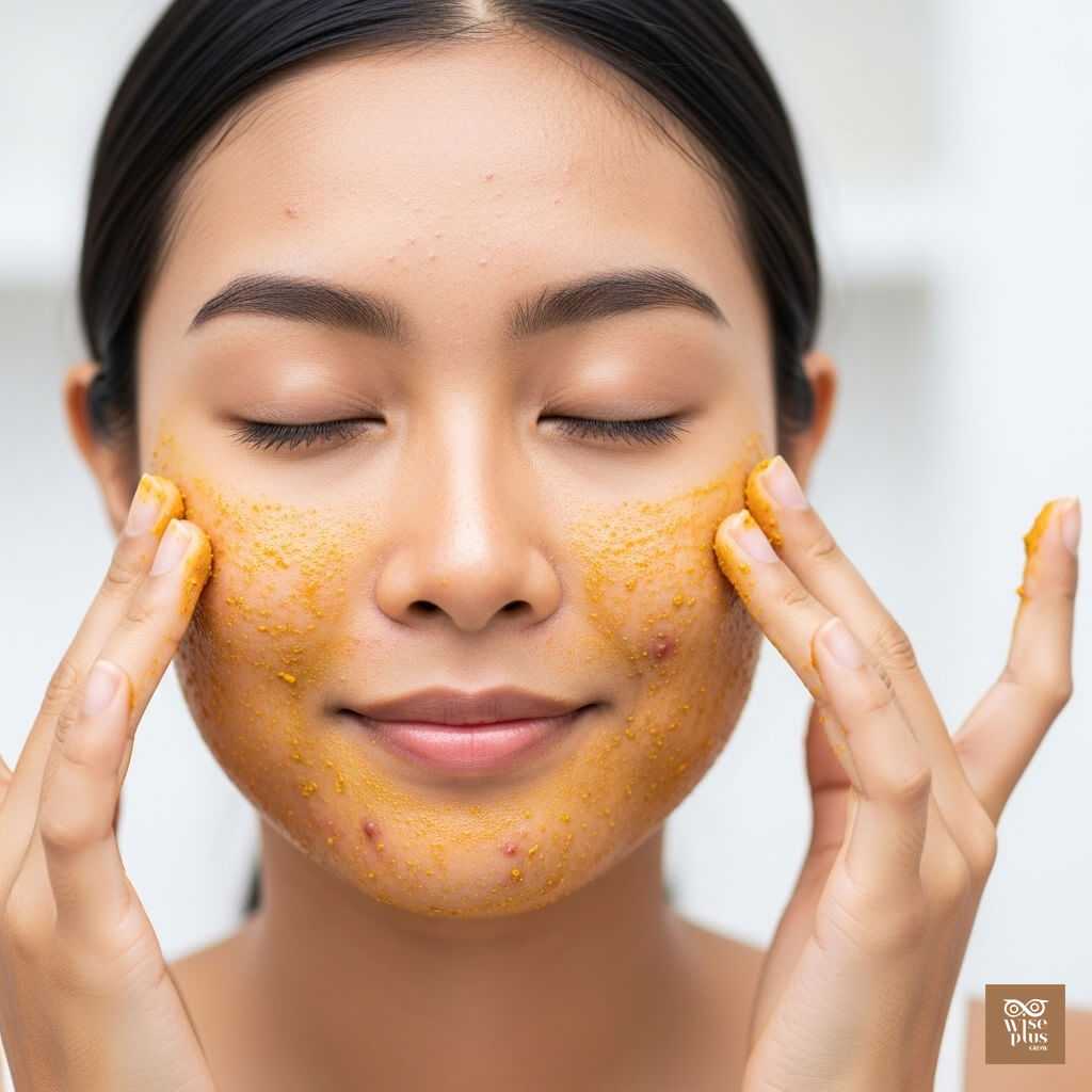 สครับขมิ้นลดการอักเสบและรอยแดงจากสิว