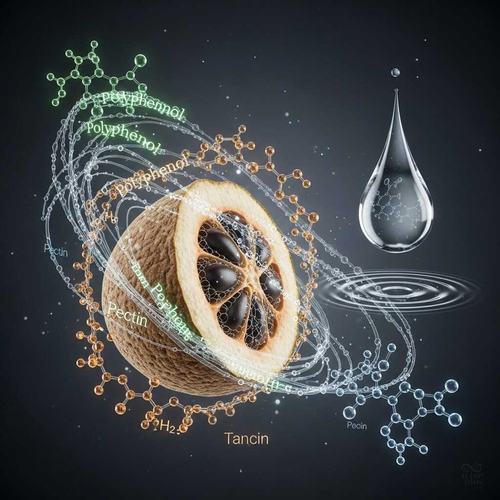 โพลีฟีนอล แทนนิน และเพคตินในสารสกัดมะขวิด
