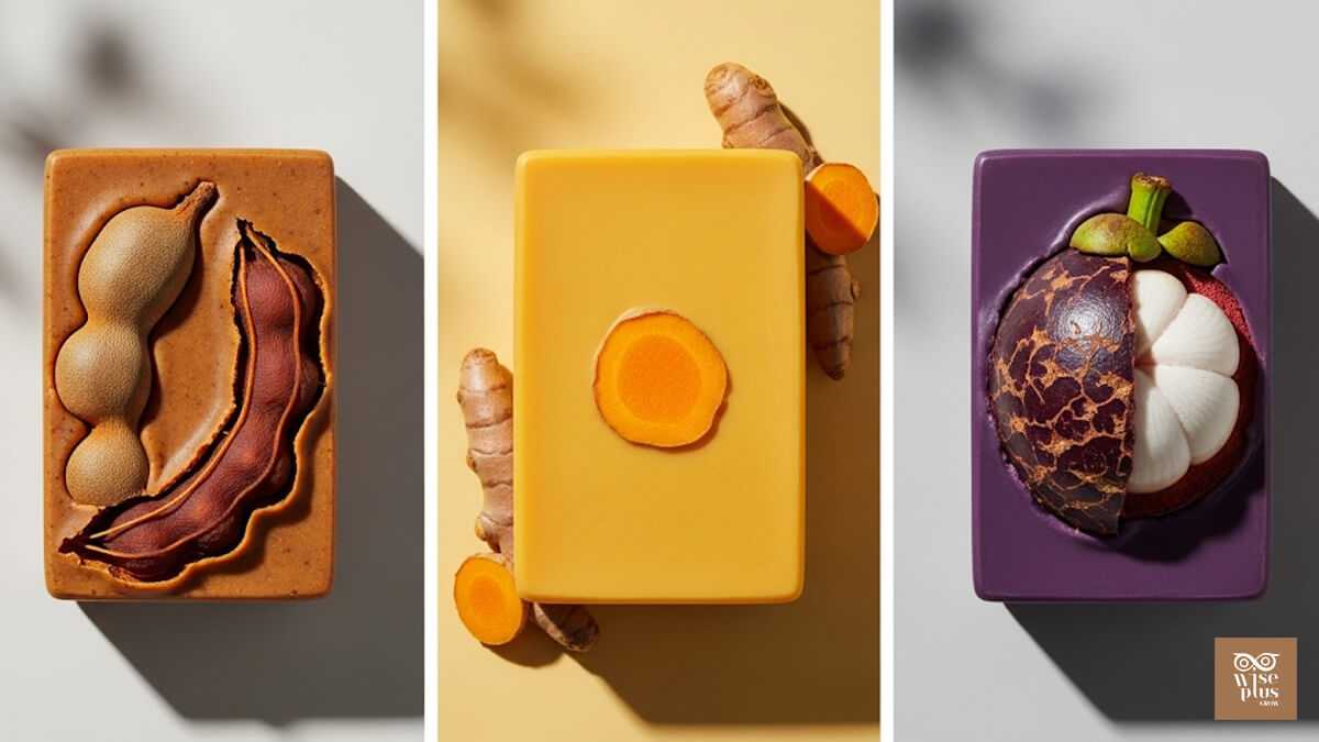 เปรียบเทียบสบู่สมุนไพรไทยมะขามขมิ้นมังคุดตามปัญหาผิว