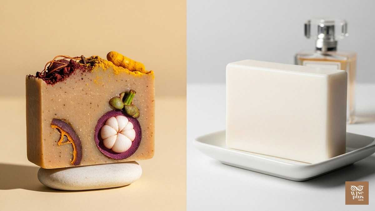 เปรียบเทียบสบู่สมุนไพรไทยกับสบู่ทั่วไปแบบภาพจริง