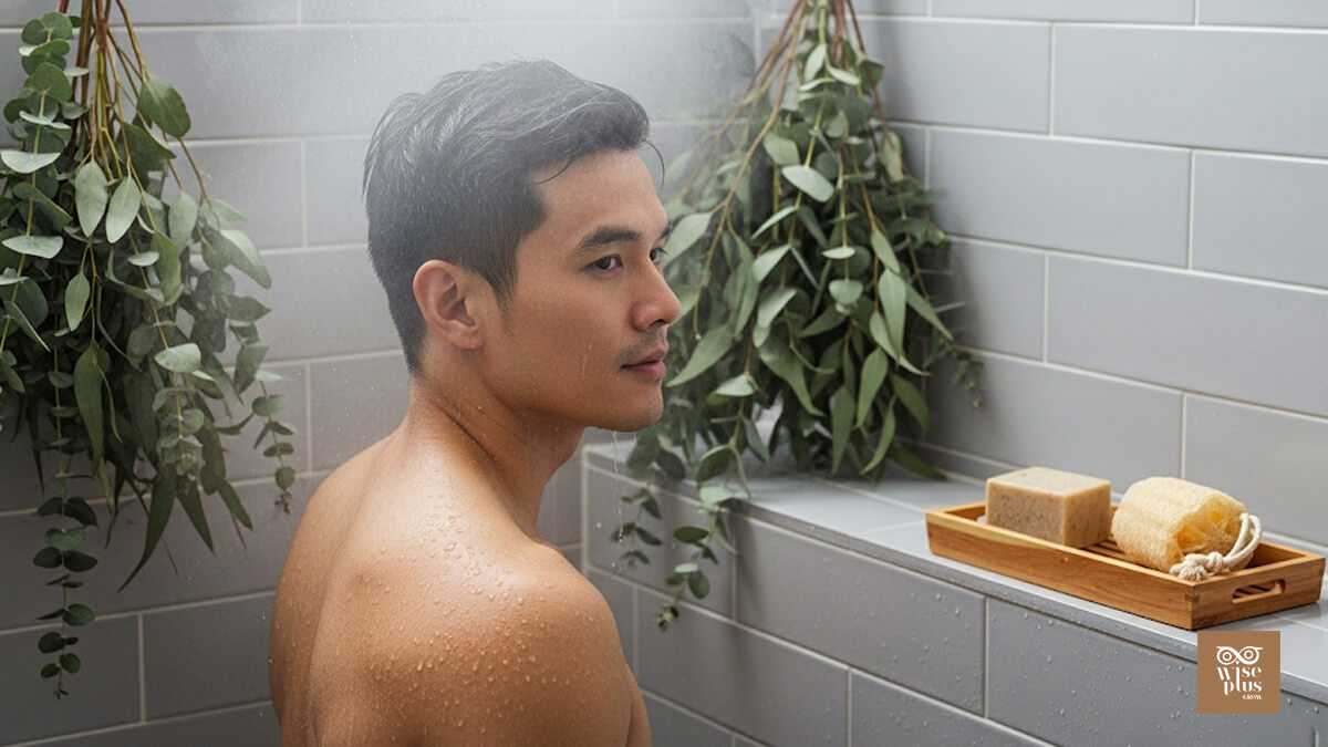 สบู่หอมอโรมากลิ่นเฟรชสำหรับผู้ชายโทนยูคาลิปตัส