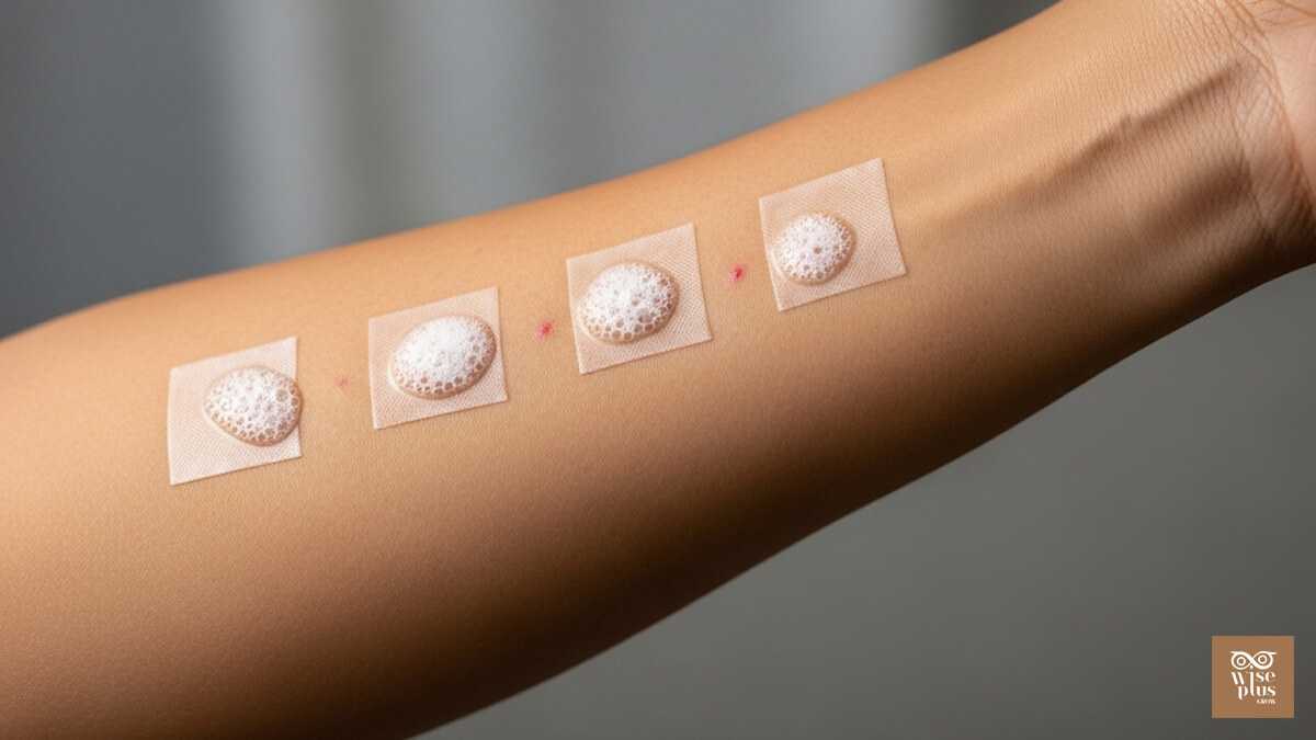 ทดสอบแพ้ก่อนใช้สบู่สมุนไพรไทยบนท้องแขน