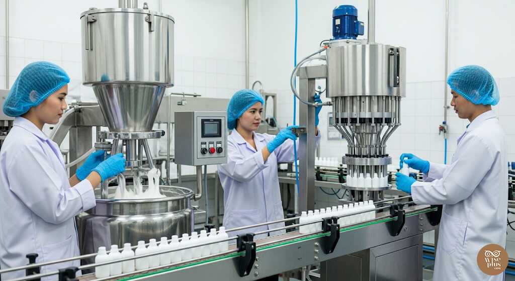 การผลิตครีมมาตรฐาน GMP และ ISO