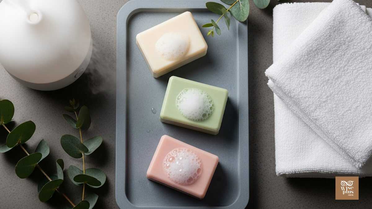 สบู่หอมอโรมาพร้อมไอน้ำอุ่นและอุปกรณ์สปา