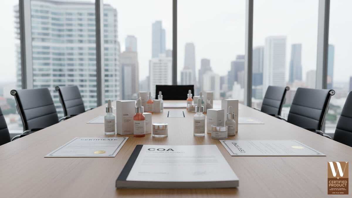 Certificate of Analysis หรือ COA คือใบรับรองผลการวิเคราะห์คุณภาพสินค้า