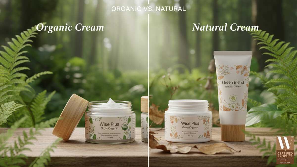 ความแตกต่างระหว่างครีมออร์แกนิคและครีมธรรมชาติ