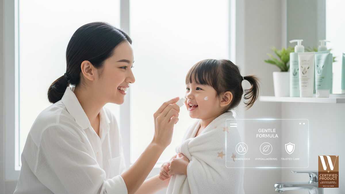 แนวคิดสูตรอ่อนโยนในเครื่องสำอางเด็กปี 2025