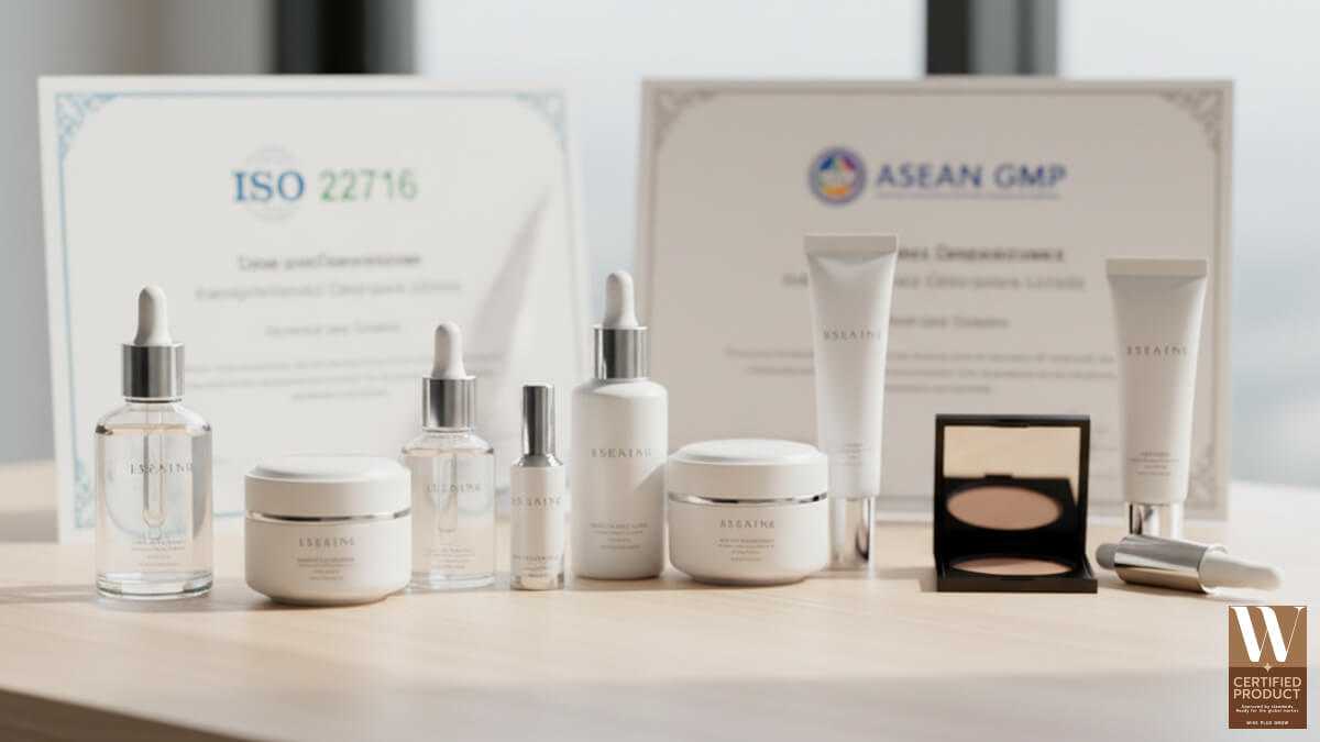 โรงงานผลิตครีมที่ได้รับใบรับรองมาตรฐานความปลอดภัย ISO 22716 และ ASEAN GMP