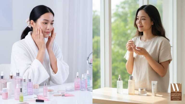 เปรียบเทียบสกินแคร์หลายขั้นตอนแบบเกาหลีกับแนวคิด Skinimalism