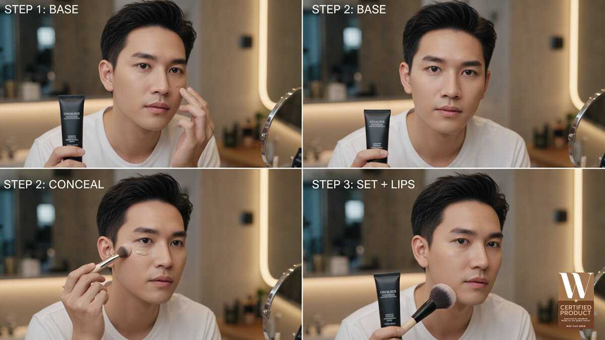 วิธีแต่งหน้าสำหรับผู้ชายมือใหม่