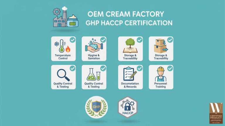 เช็กลิสต์โรงงาน OEM ครีมก่อนยื่นขอรับรองมาตรฐาน GHP และ HACCP