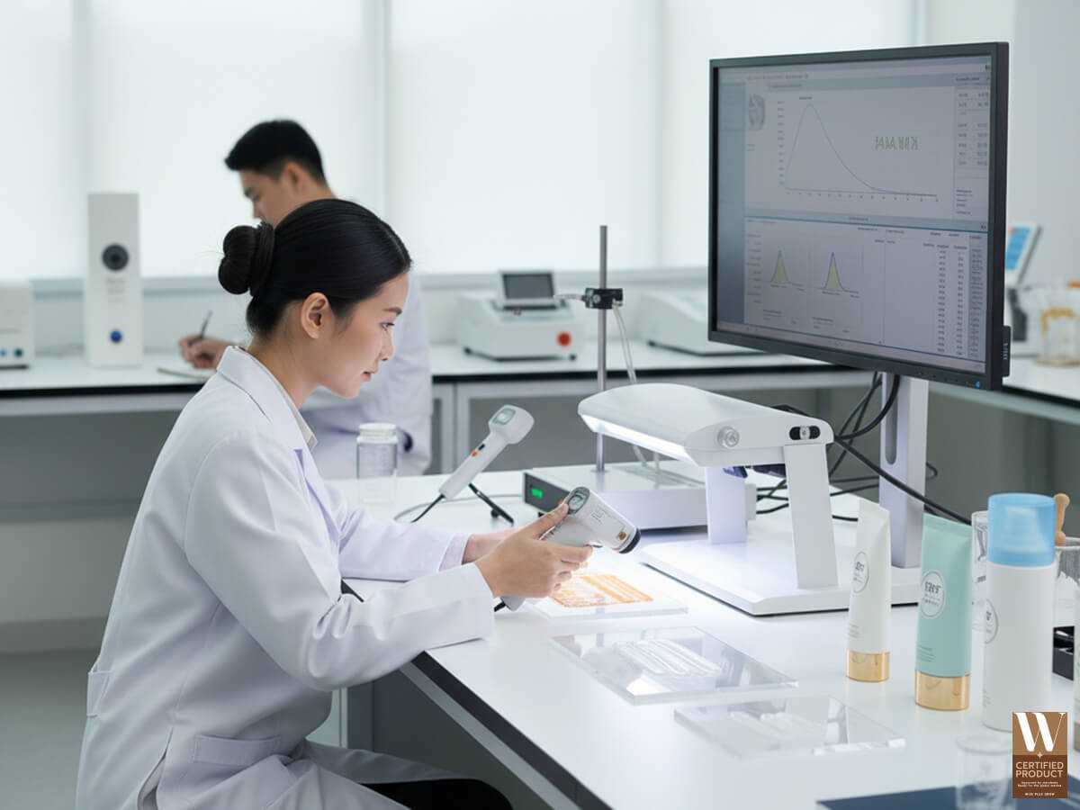 การทดสอบค่า PA เพื่อวัดประสิทธิภาพการป้องกันรังสี UVA ของครีมกันแดด