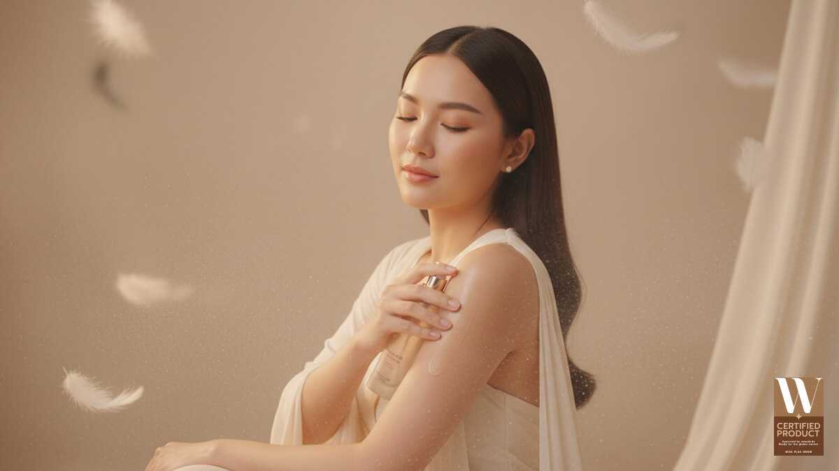 โลชั่นน้ำหอมกลิ่น Powdery และ Musk ที่ให้ความนุ่มนวลและความมั่นใจ