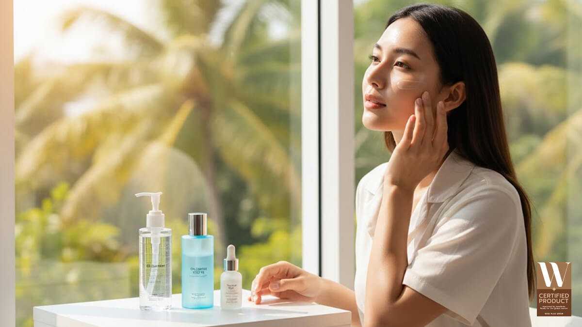 สกินแคร์ฤดูร้อนป้องกันความมันและแดดแรง