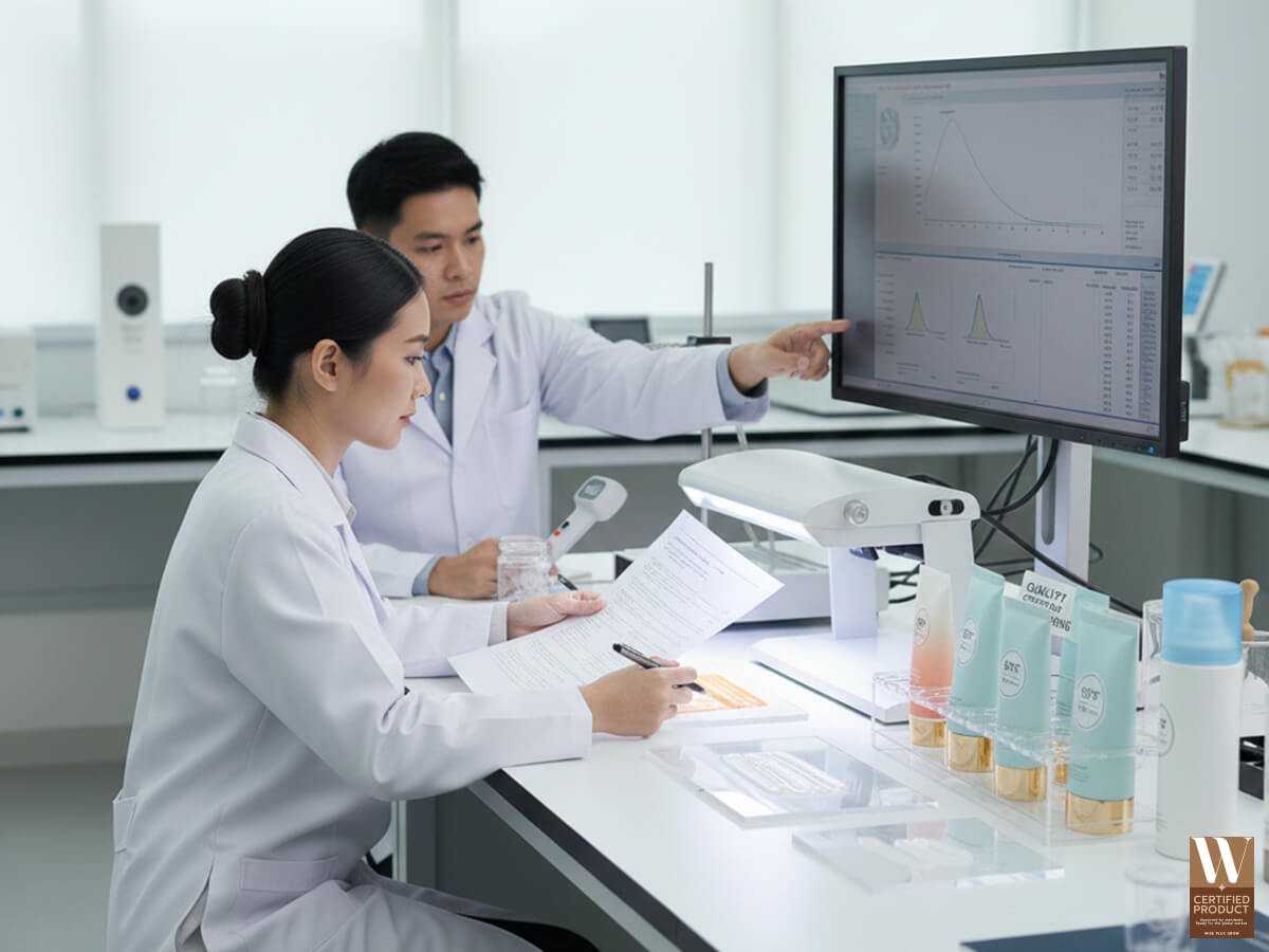 ขั้นตอนการยืนยันผลลัพธ์และรับรองคุณภาพครีมกันแดดในห้องแลป