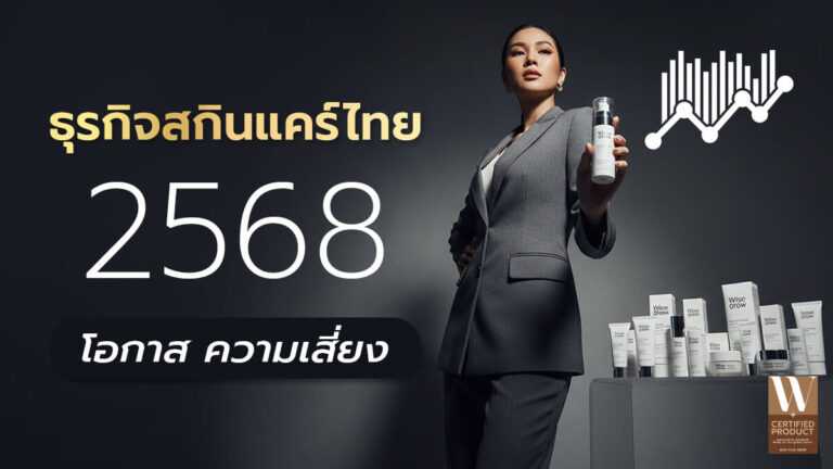 ธุรกิจสกินแคร์ไทยปี 2568 โอกาสและความเสี่ยงสำหรับเจ้าของแบรนด์