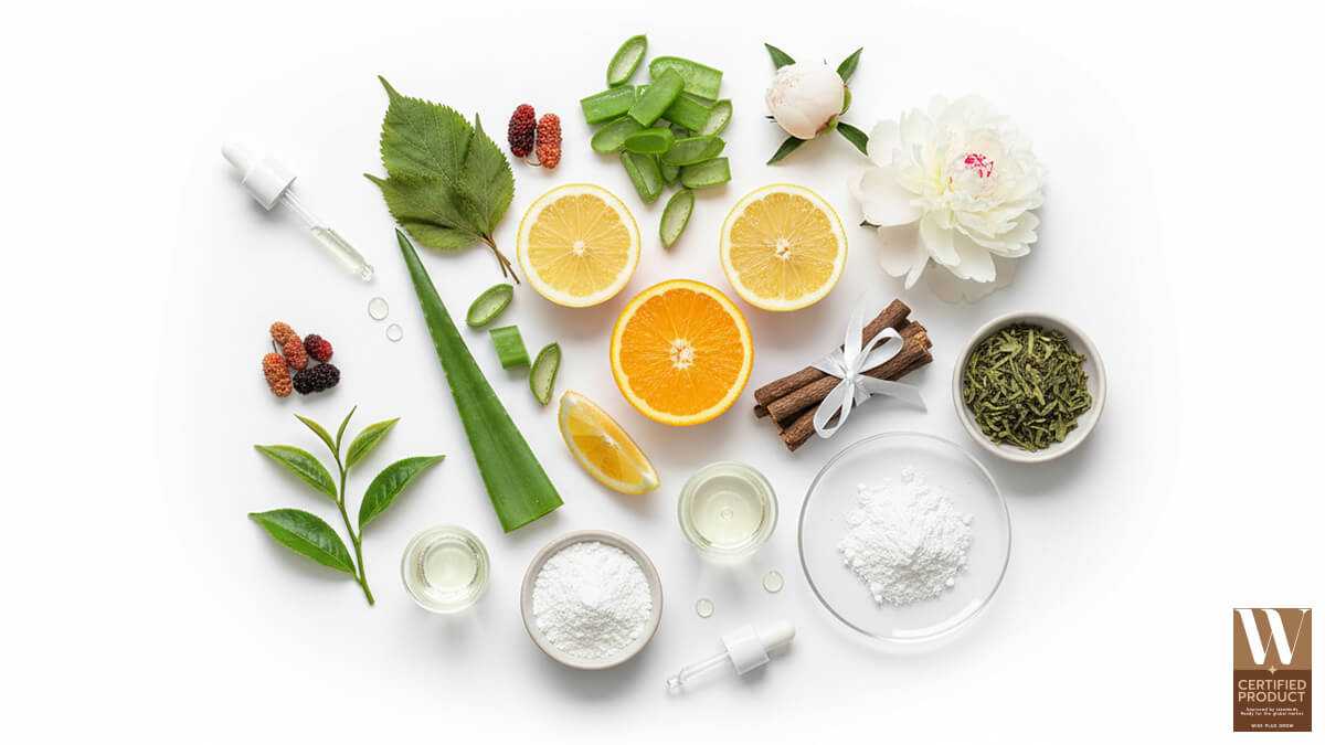 สารสกัดไวท์เทนนิ่งคืออะไรและทำไมถึงสำคัญในครีมพอกผิวขาว